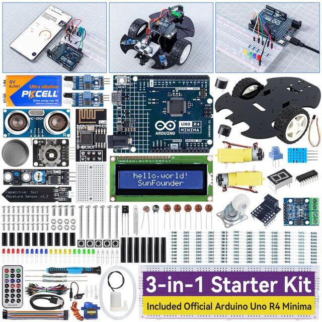 STARTER KIT WITH ARDUINO UNO R4