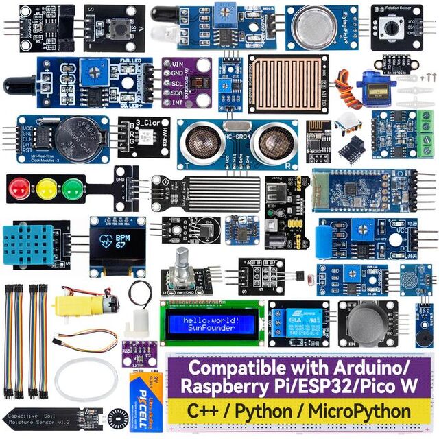 SENSOR KIT FOR ARDUINO ESP32 RPI