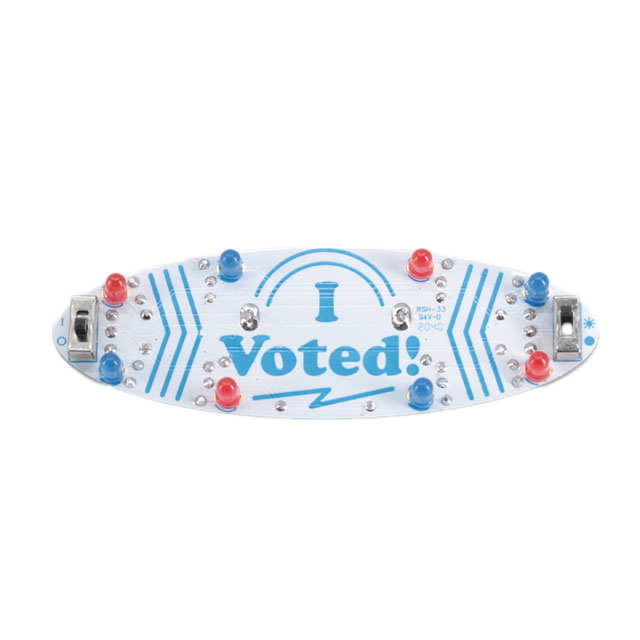 I VOTED BLINKY BADGE SOLDER KIT