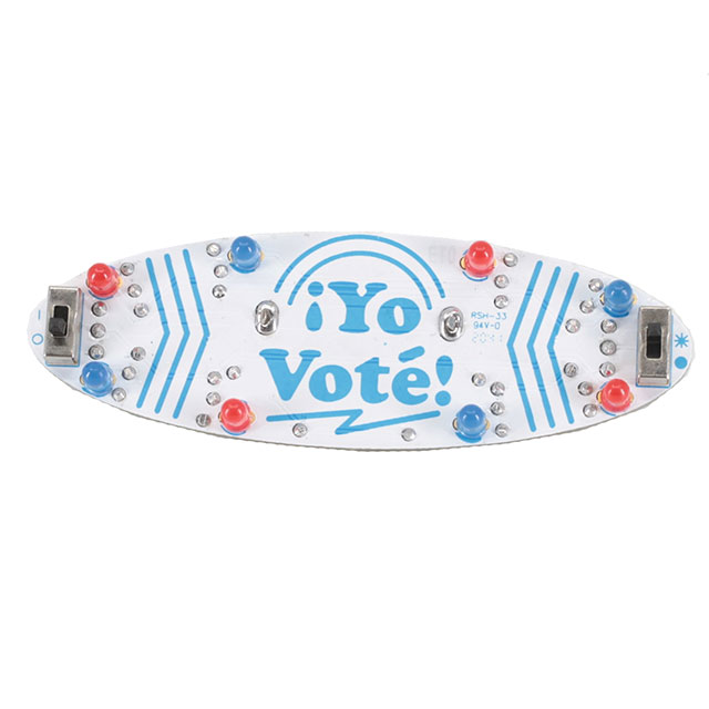 YO VOTE BLINKY BADGE SOLDER KIT