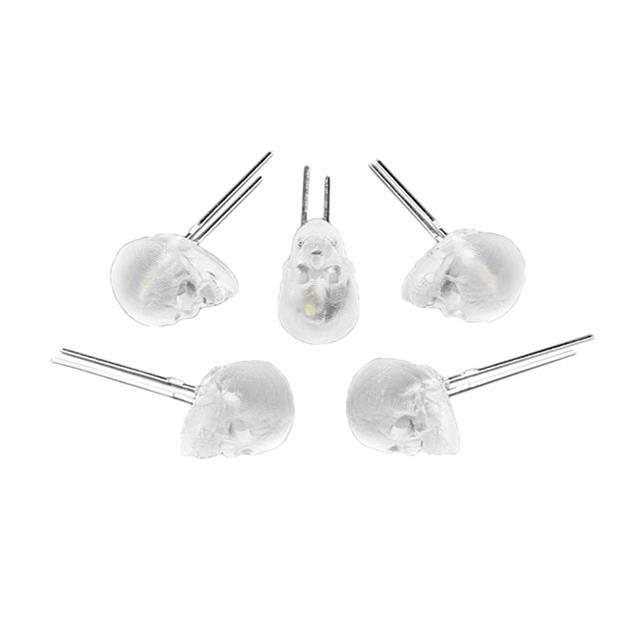 LED COOL WHITE 8000K SKULL SHAPE