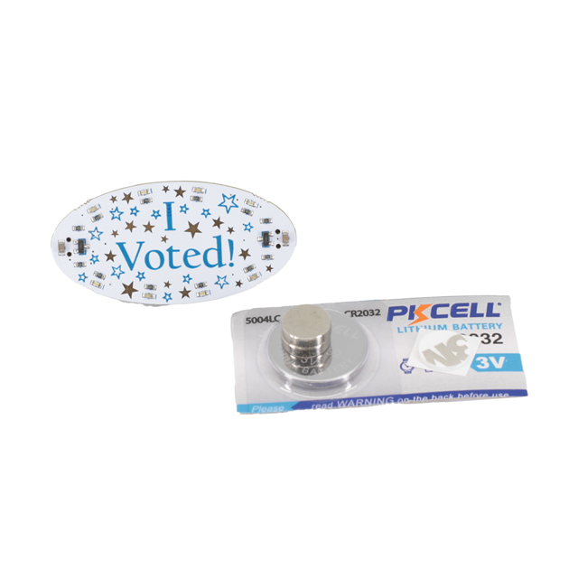 I VOTED BLINKY BADGE WEARABLE