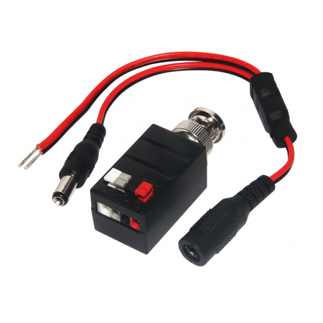 CCTV BALUN, FEMALE, 1 PAIR