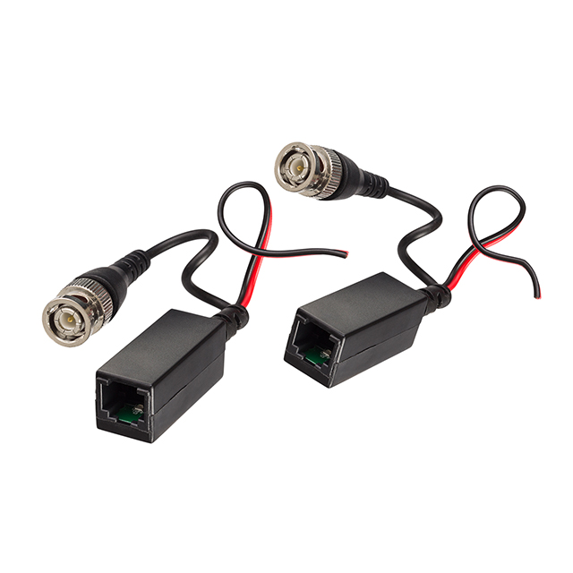 CCTV BALUN, BNC MALE W/PWR LEAD