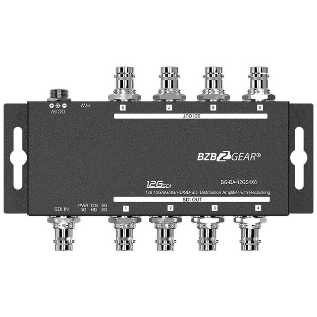 12G/6G/3G-SDI 1X8 SPLITTER