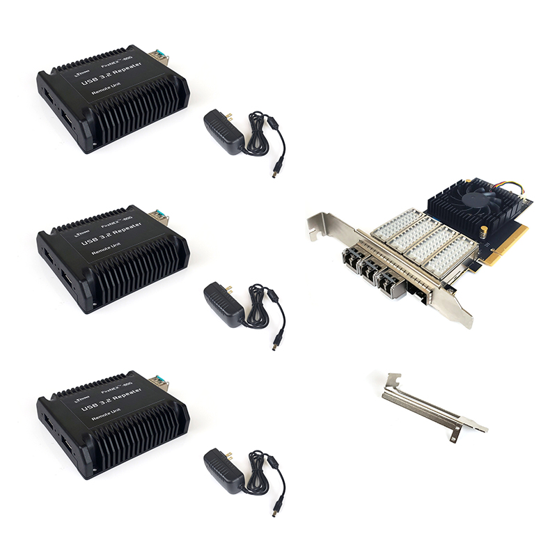 USB 3.2 Extender, 3x Remote Unit