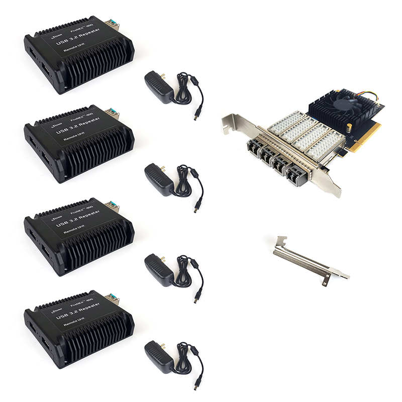 USB 3.2 Extender, 4x Remote Unit