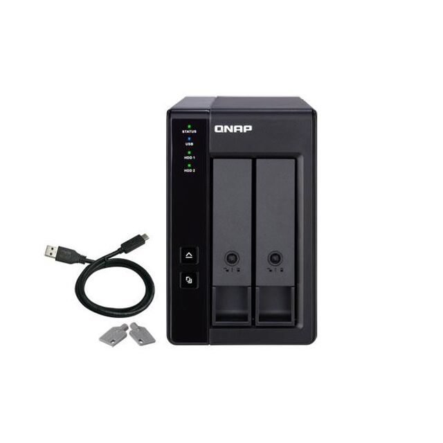 TR-002-US - 2-bay 3.5" SATA HDD