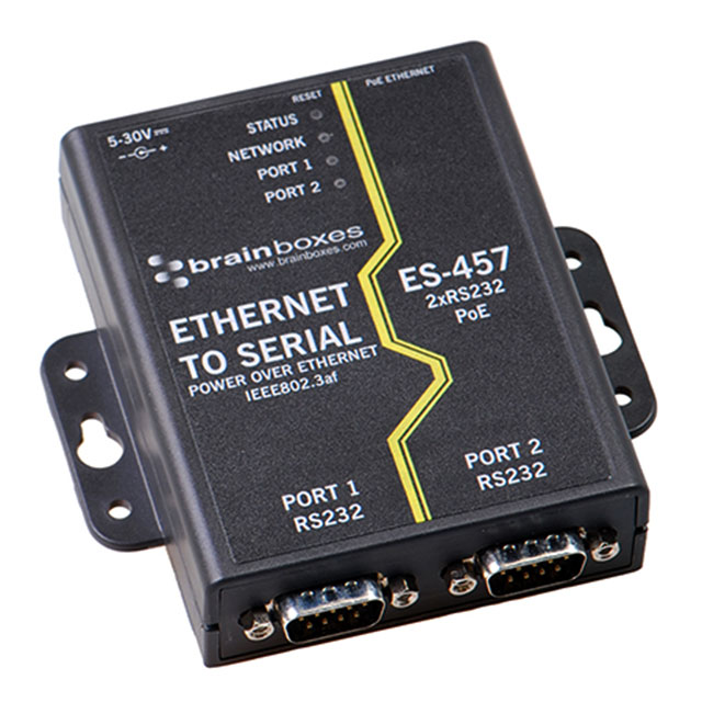 2 PORT RS232 POE ETHERNET TO SER