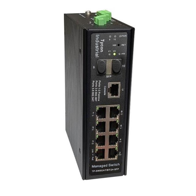 Managed 8 Port Industrial PoE Sw