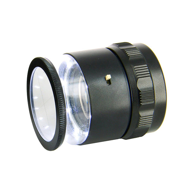 LOUPE 10X, 8 WHITE LED, MM SCALE