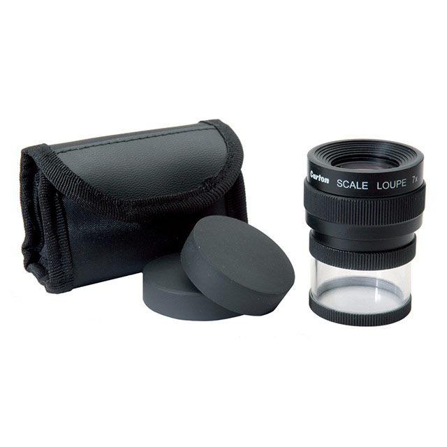 LOUPE 7X, 4 LENS, MM/INCH SCALE