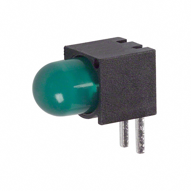 LED CBI 5MM GREEN RA PC MNT