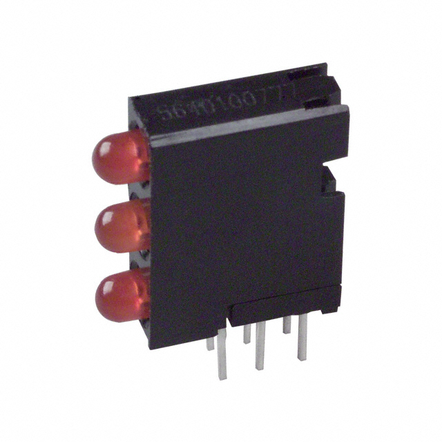LED CBI 3MM 3X1 ORANGE RA PCMNT