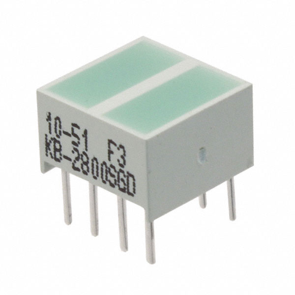 LED CBI 8.89X3.81MM 2SEG GN VERT