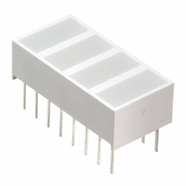 LED CBI 8.89X3.81MM QUAD GN VERT