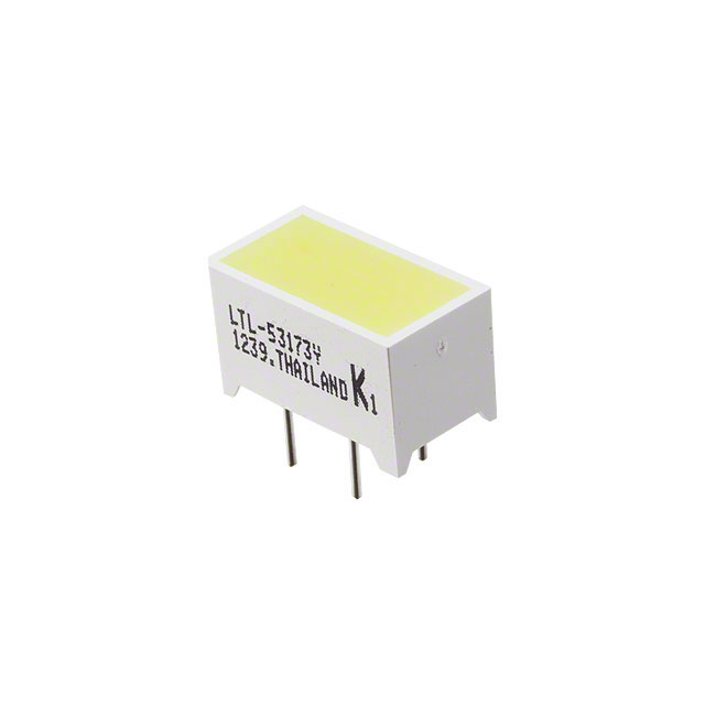 LED LGT BAR 12.7X6.35MM YLW