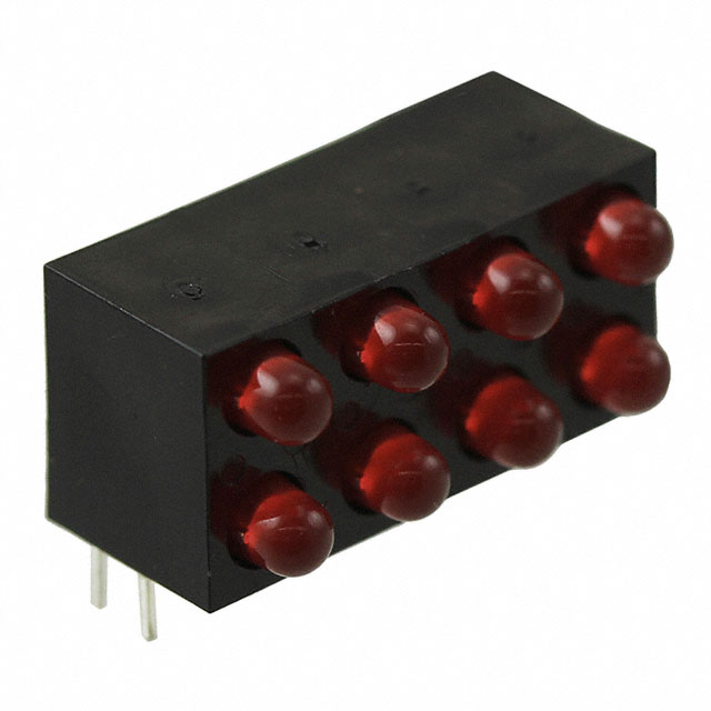 LED CBI 3MM 2X4 RED DIFF RA