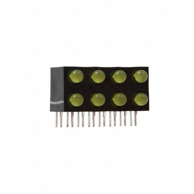 LED CBI 3MM 2X4 YELLOW DIFF RA