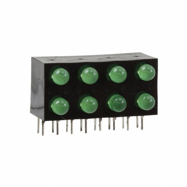 LED CBI 3MM 2X4 GRN DIFF RA