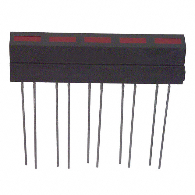 LED CBI 5.3X1.8MM 5-SEG RED VERT
