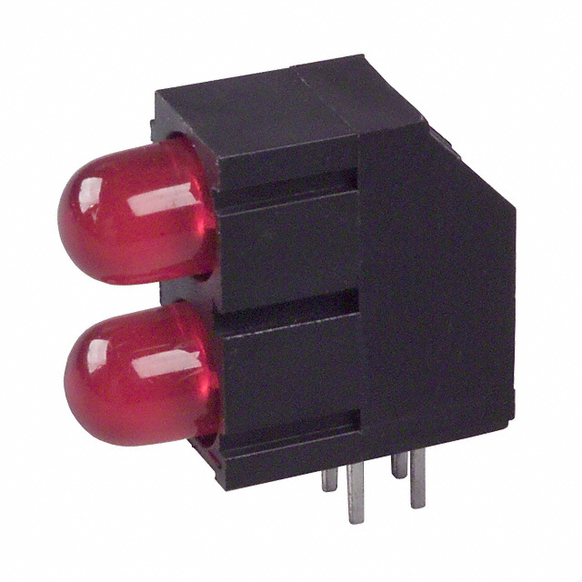 LED CBI 5MM BI-LVL RED RA PC MNT