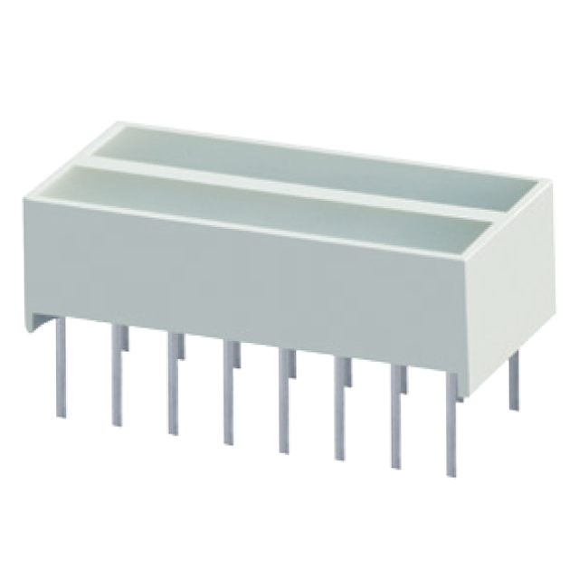 LED CBI 19.05X3.81MM 2SEG R VERT