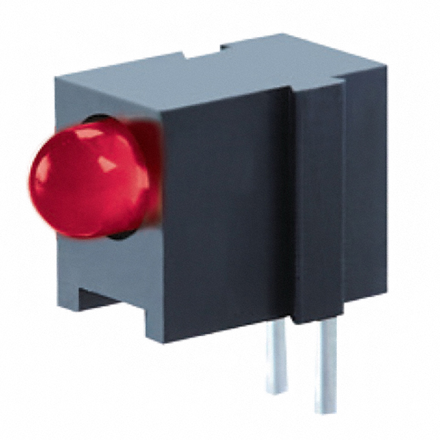LED CBI 3.4MM RED DIFFUSED RA