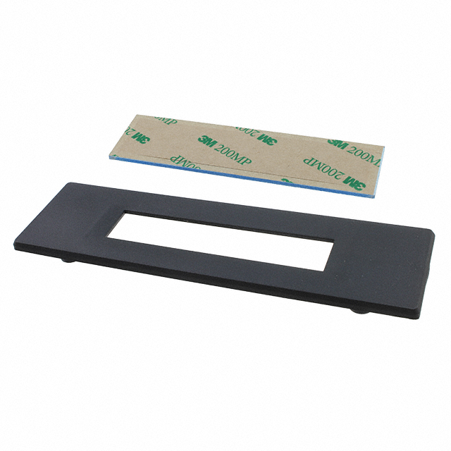 LCD DISPLAY BEZEL BLK W/CLR LENS