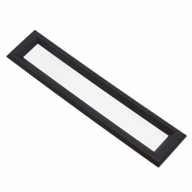 LCD DISPLAY BEZEL BLK W/CLR LENS