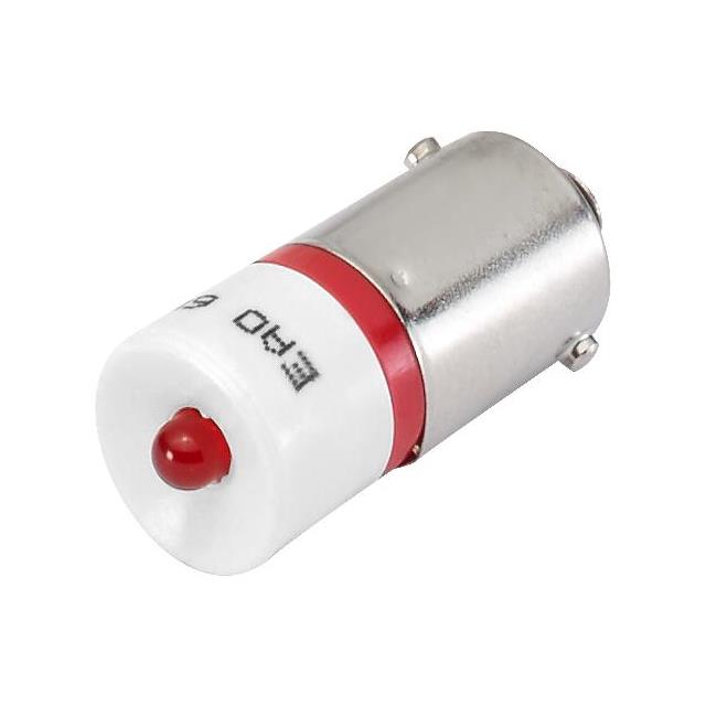 SINGLE-LED, BA9S, RED, 130 V DC