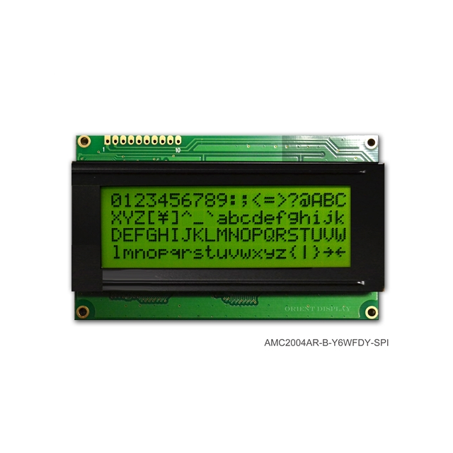 LCD COB CHAR 20X4 Y/G TRANSF SPI