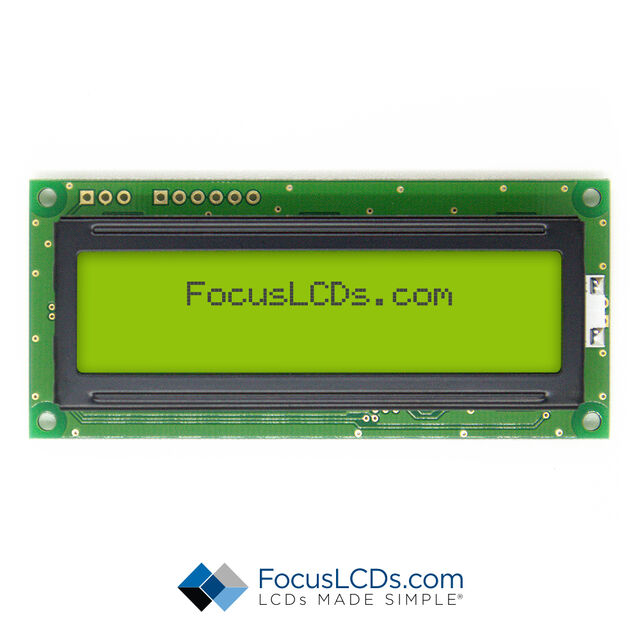 16X2 YELLOW/GREEN SERIAL LCD