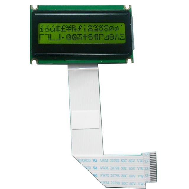 16X2STN-YYELLOW GREEN58X34X9