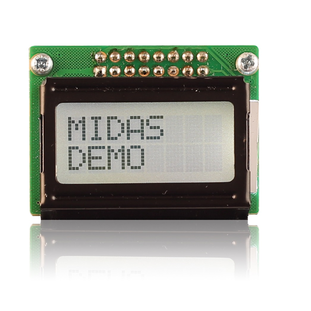2X8 CHARACTER CHIP-ON-BOARD LCD,