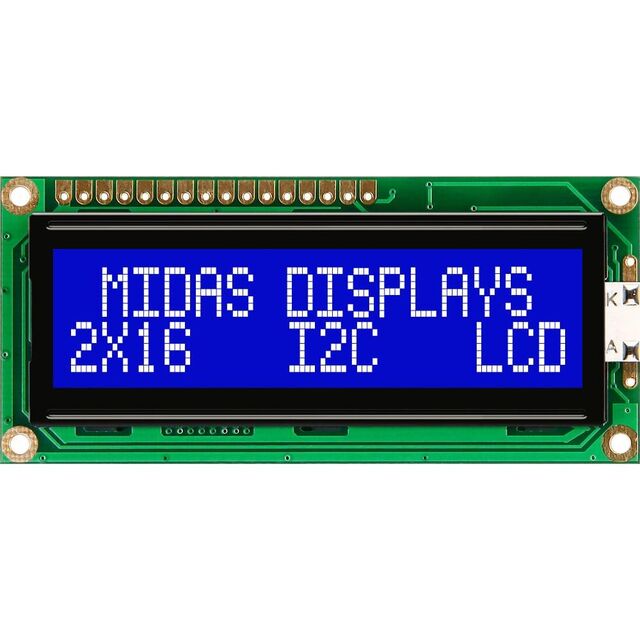 2x16 character chip-on-board LCD