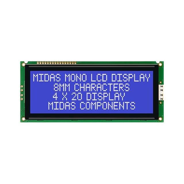 DISPLAY, 4x20 COB LCD, White on