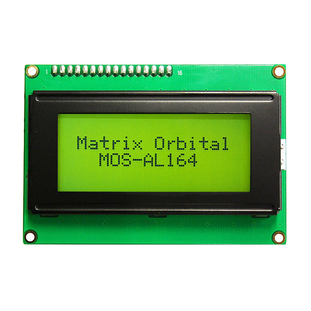 LCD MOD 64DIG 16X4 TRANS YLW/GRN