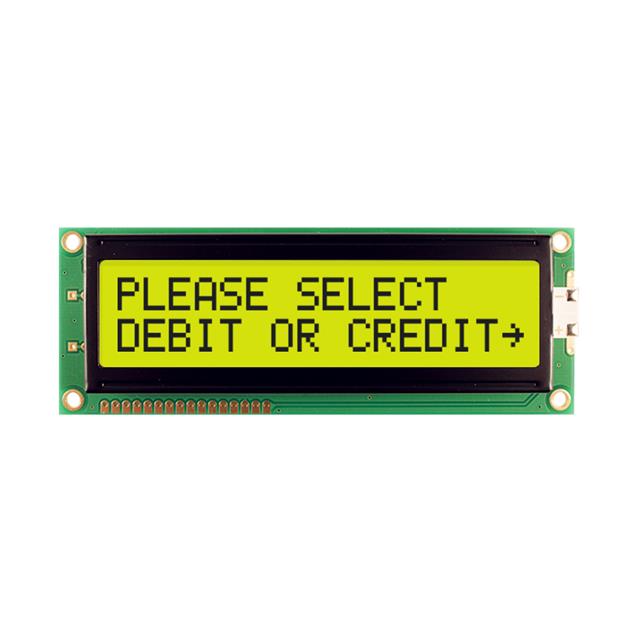 LCD MOD 32DIG 16X2 TRANS YLW/GRN