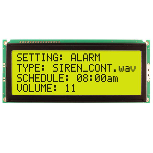 LCD MOD 80DIG 20X4 TRANS YLW/GRN