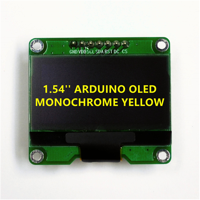 GRAPHIC DISPLAY OLED YELLOW 1.54