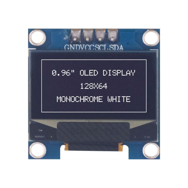 GRAPHIC DISPLAY OLED WHITE 0.96"