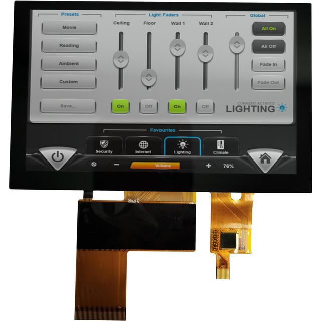 DISPLAY, 5.0" IPS TFT, 800x480 r