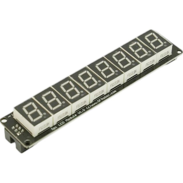 ADDRESS LED 7 SEGMENT SPI RED