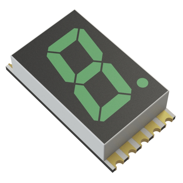 DISPLAY 7SEG 0.3" SGL GRN 10SMD