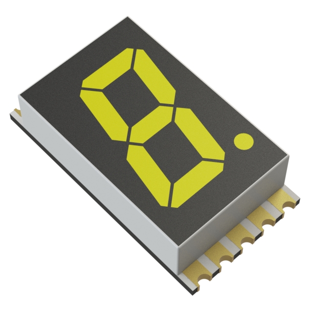 DISPLAY 7-SEG 0.3" SGL YLW 10SMD