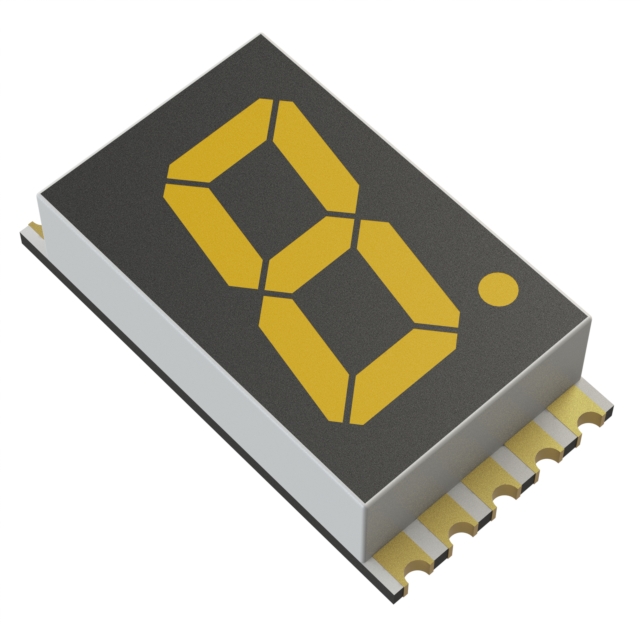 DISPLAY 7SEG 0.56" SGL AMB 10SMD