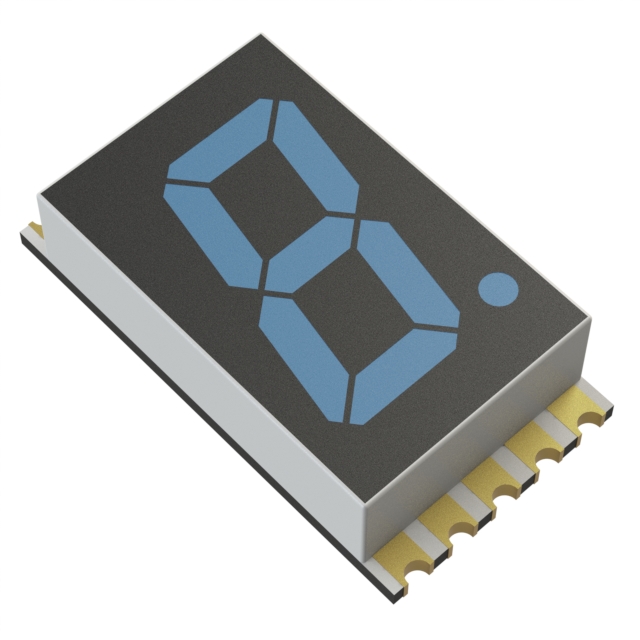 DISPLAY 7SEG 0.56" SGL BLU 10SMD