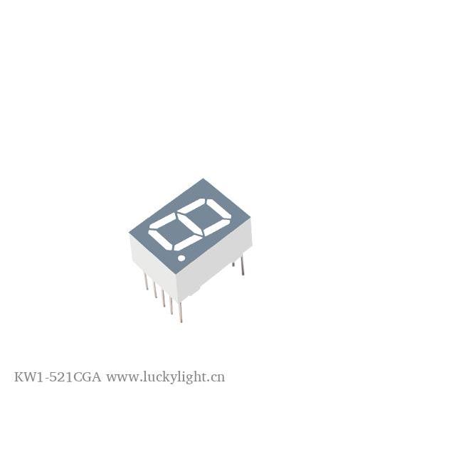 0.52'' 1-DIGIT 7SEG GRN TH DISP