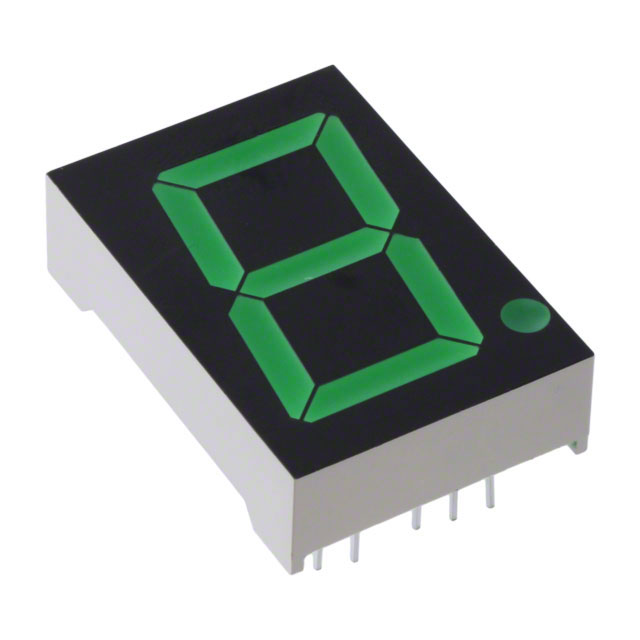 DISPLAY 7-SEG 1" SGL GREEN 14DIP